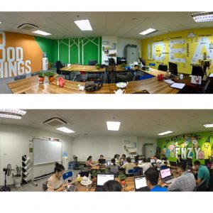 vẽ tranh tường văn phòng