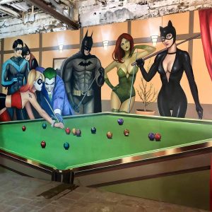 vẽ tranh tường siêu anh hùng chơi biA