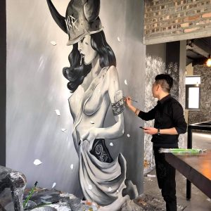 mẫu tranh cực chất cho nhà hàng bia