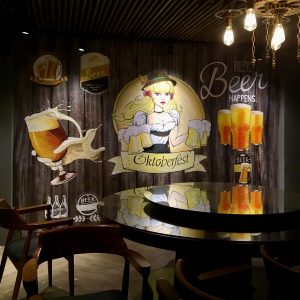 Tranh Vẽ Tường Quán Bia (Beer)
